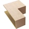 Ekena Millwork 11"W x 22"D x 33"H Classic Chapel Hill Rough Cedar Woodgrain TimberThane Corbel, Primed Tan CORUR11X22X33CHPRCPR - alternate 4